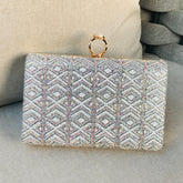 Fancy Clutch-10033 (Silver)